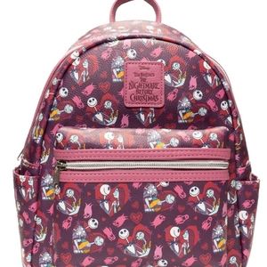The Nightmare Before Christmas Jack and Sally Hearts Mini-Backpack
